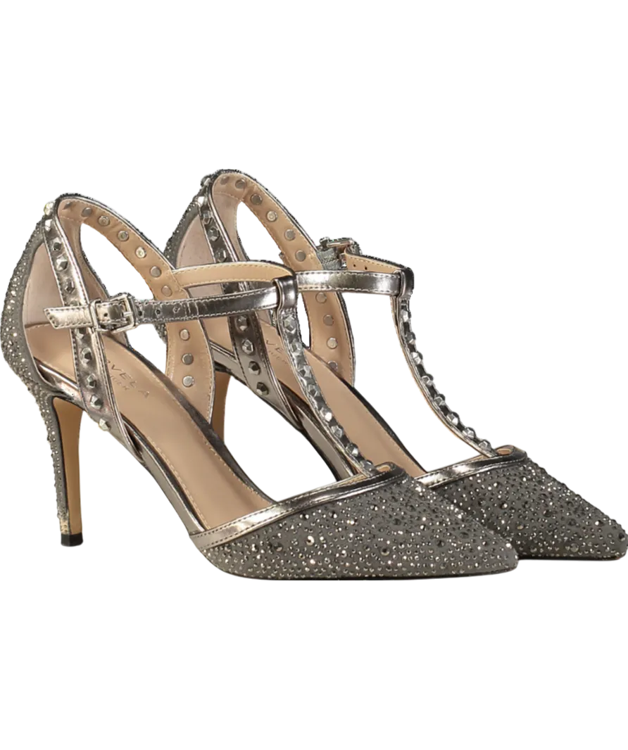 Carvela Grey Kankan Jewel Court Shoes UK 6 EU 39 👠