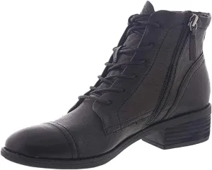 Comfortiva Women's Cardee Full-Grain Leather Slip-Resistant Boots, Side Zipper