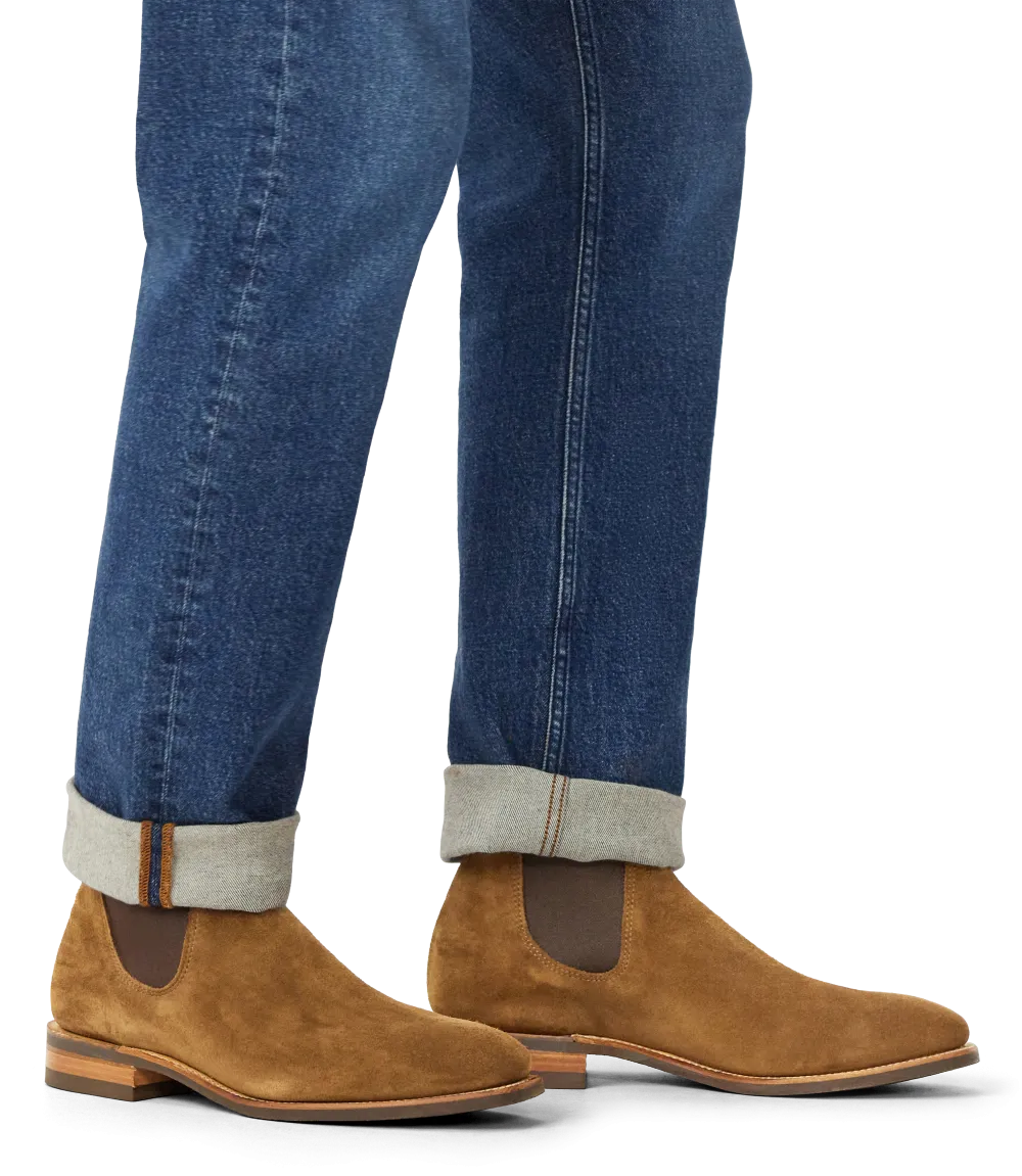 R.M.Williams - Comfort Craftsman - Suede - Raw Edge - Cedar - G Fit