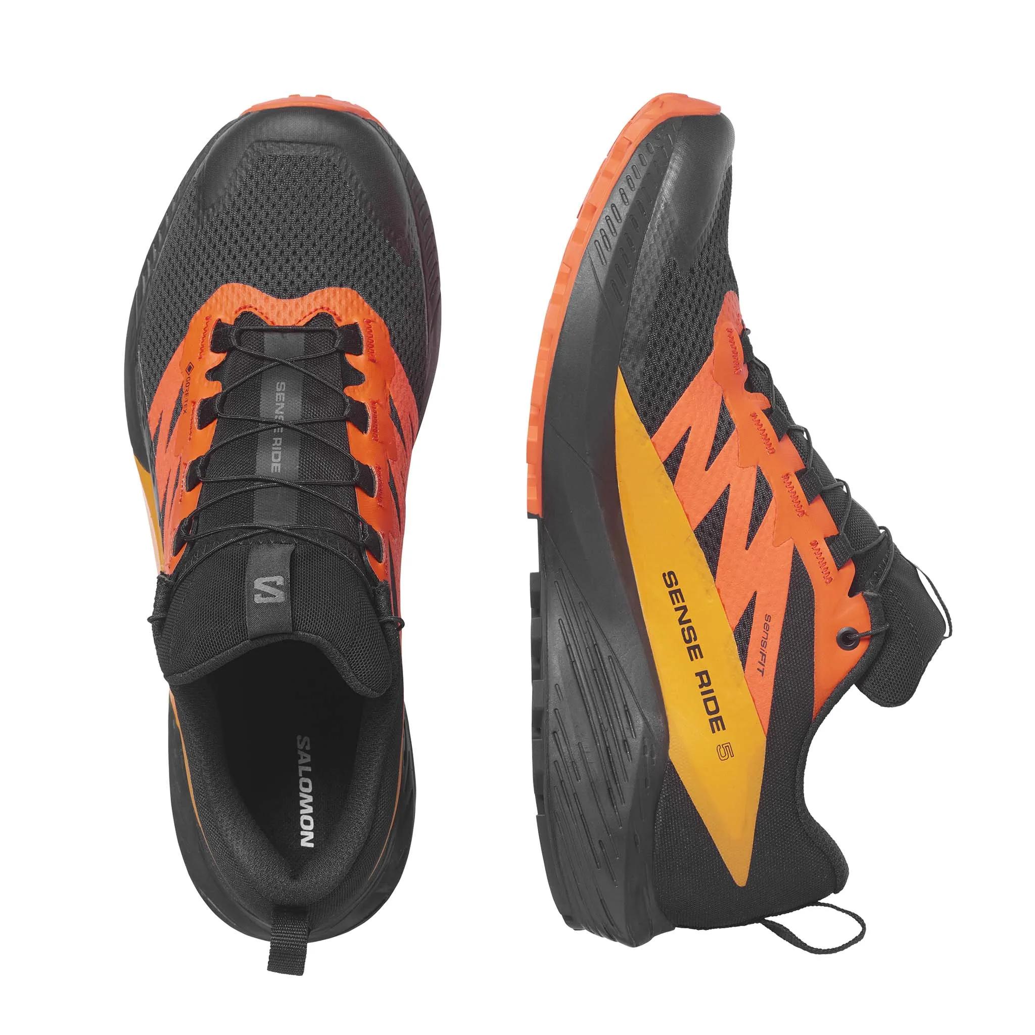 Salomon | Men's Sense Ride 5 GTX Running Shoes - Black