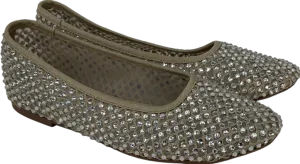 STEVE MADDEN Nude Auden Mesh Ballerinas UK 6 EU 39 👠
