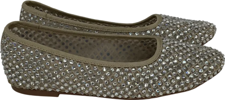 STEVE MADDEN Nude Auden Mesh Ballerinas UK 6 EU 39 👠