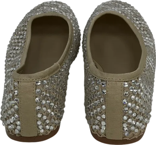 STEVE MADDEN Nude Auden Mesh Ballerinas UK 6 EU 39 👠