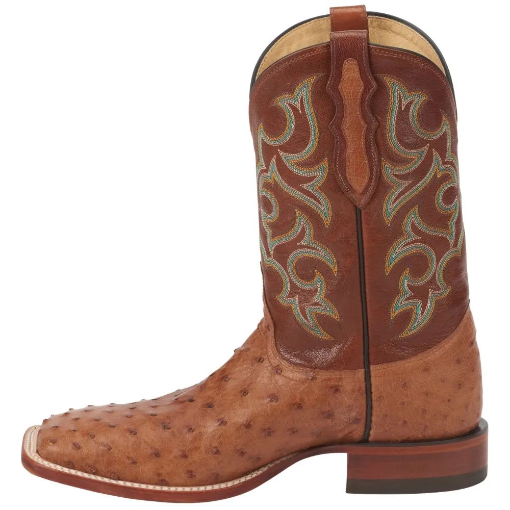 Truman 11 Inch Full Quill Ostrich Square Toe Cowboy Boots