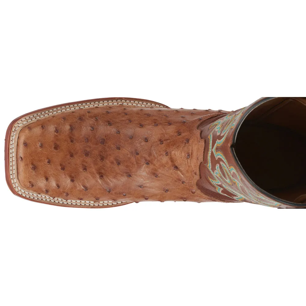 Truman 11 Inch Full Quill Ostrich Square Toe Cowboy Boots