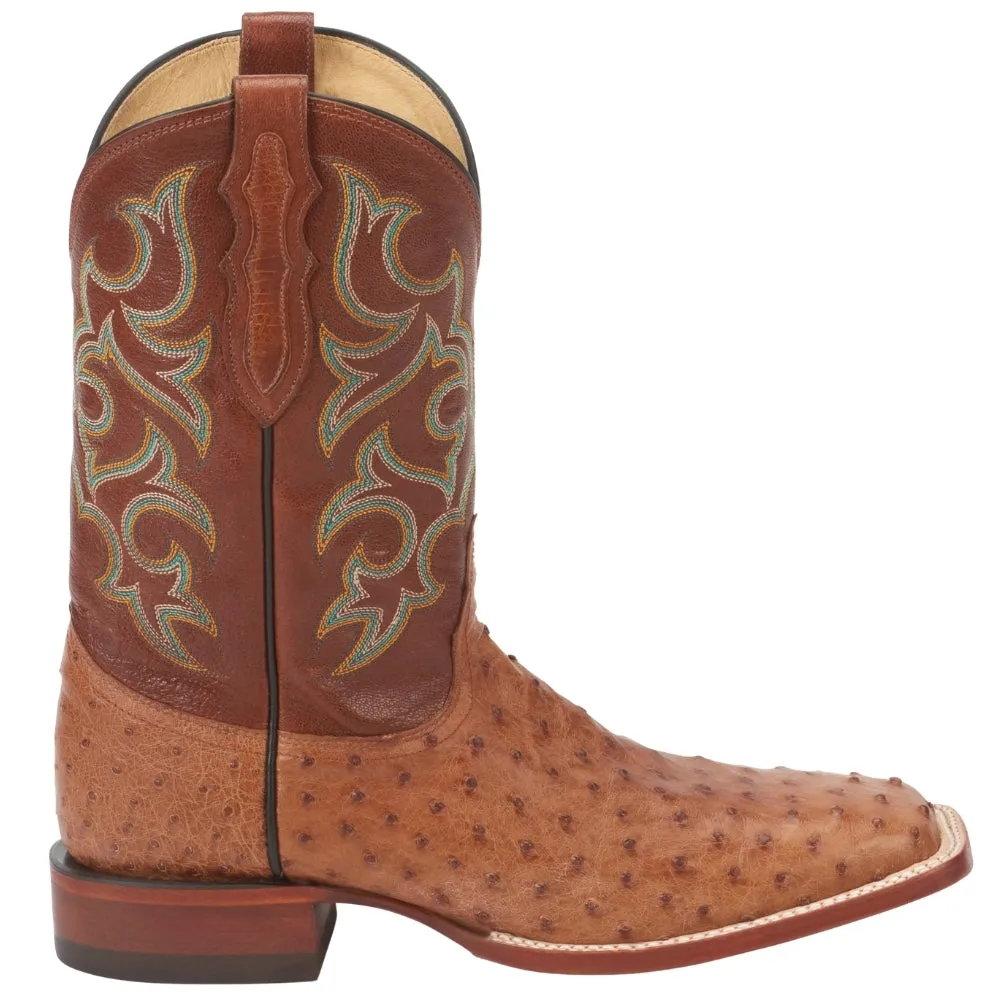 Truman 11 Inch Full Quill Ostrich Square Toe Cowboy Boots
