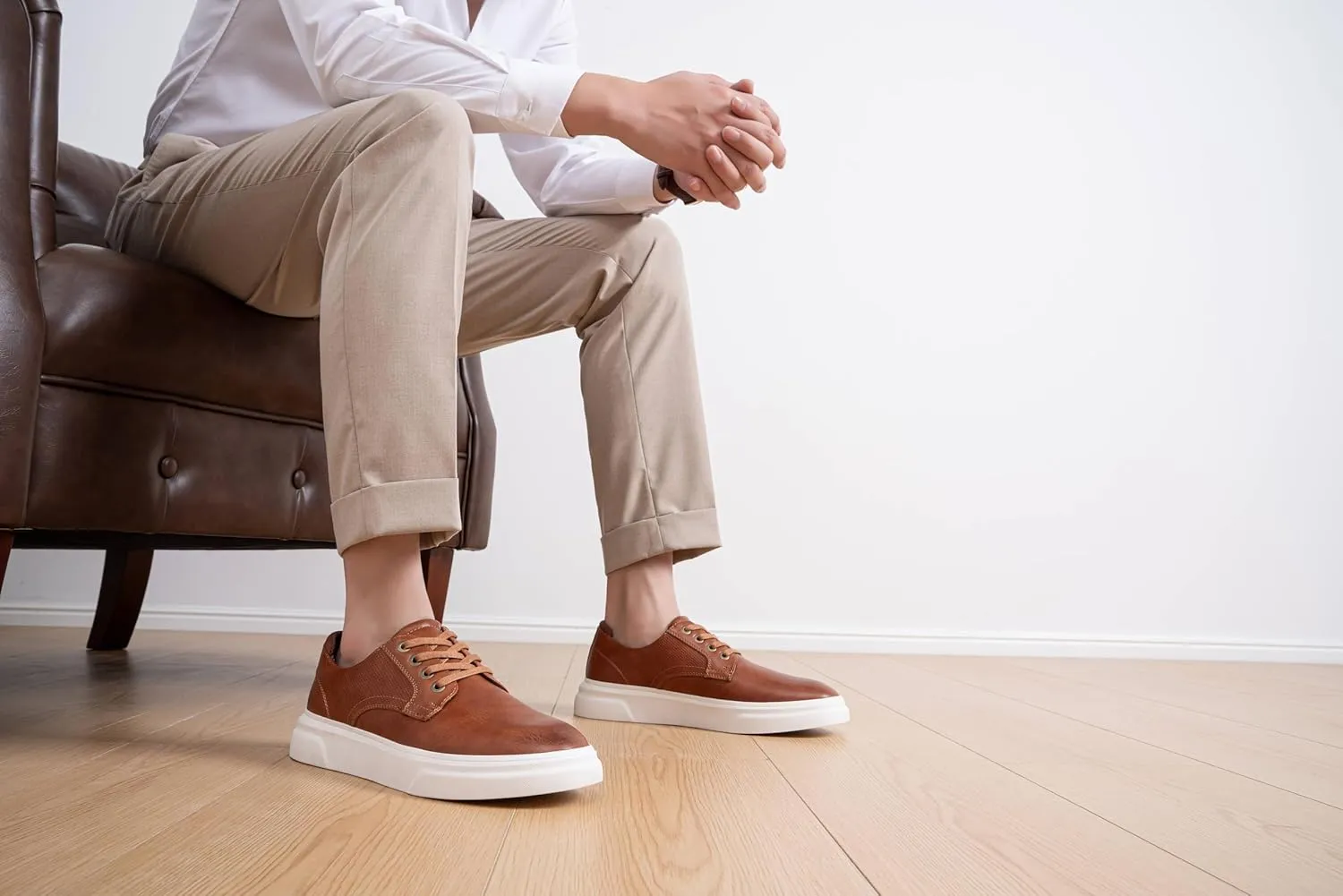 Vostey Men's Casual Shoes Fashion Sneakers Breathable Business Sneakers for Men