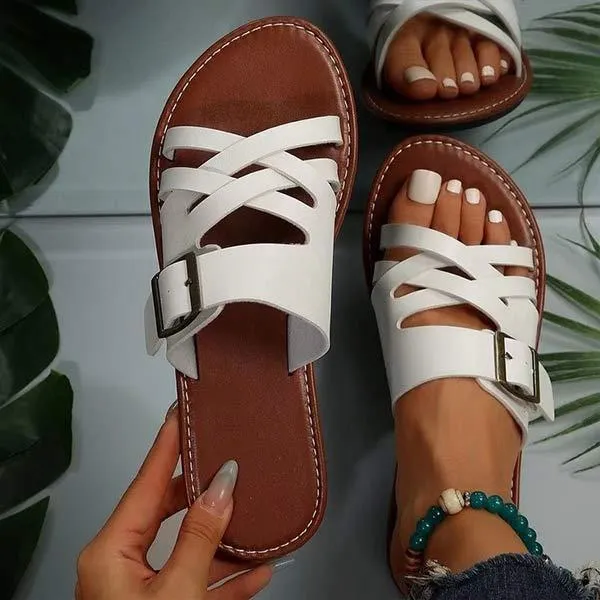 Women's Toe-Ring Flat Sandals 98469622C